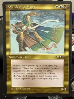 MTG Magic the Gathering Alliances Wandering Mage - Image 1