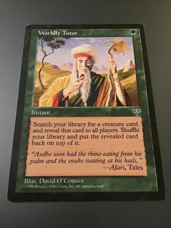 MTG Mirage Worldly Tutor MP - Image 1