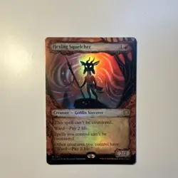 MTG: Lorwyn Eclipsed: 317 Hexing Squelcher (Showcase) Rare Foil In Hand - Image 1