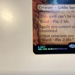 MTG: Lorwyn Eclipsed: 317 Hexing Squelcher (Showcase) Rare Foil In Hand - Image 3