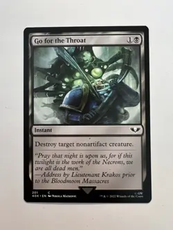 Go for the Throat - MTG 40k Universes Beyond: Warhammer 40,000 - NM - Image 1