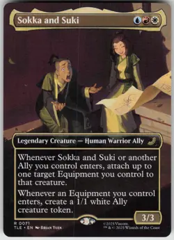 MTG Sokka and Suki (Borderless) Normal NM Avatar: The Last Airbender: Eternal-Le - Image 1