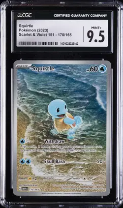 2023 POKEMON SCARLET & VIOLET 151 ILLUSTRATION RARE #170/165 SQUIRTLE CGC 9.5 - Image 1
