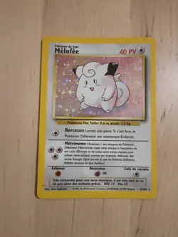 Melofee Set De Base Carte 5/102 Pokemon FR Holo Rare Trading Card 1998 - Image 1