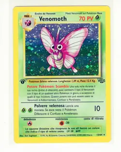 ~ITA~ ITALIAN Venomoth 1st Edition Jungle HOLO 13/64 Pokemon Card (g3) - Image 1