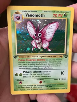 ~ITA~ ITALIAN Venomoth 1st Edition Jungle HOLO 13/64 Pokemon Card (g3) - Image 3