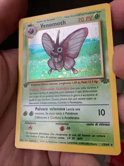 ~ITA~ ITALIAN Venomoth 1st Edition Jungle HOLO 13/64 Pokemon Card (g3) - Image 5
