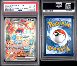 2025 Pokemon WHT EN White Flare #167 SIR Keldeo ex PSA 10 Gem Mint - Image 3