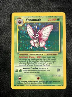 Venomoth ⭐ 13/64 Holo Rare Jungle 1999 Pokemon NM/LP (A1) - Image 1