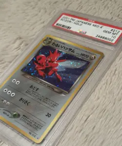 2001 POKEMON JAPANESE NEO 4 #212 DARK SCIZOR - HOLO PSA 10 GEM MINT - Image 4