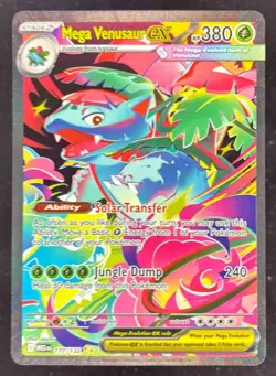 2025 Pokemon Mega Evolution #177/132 Mega Venusaur ex Special Illustration Rare - Image 1