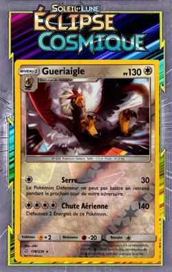 Gueriaigle Reverse-SL12:Eclipse Cosmique- 178/236 -Carte Pokemon Neuve Francaise - Image 1