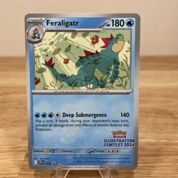 Pokemon Illustration Contest 2024 Feraligatr SVP 213 Black Star Promo MINT - Image 1