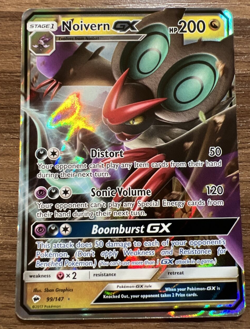 Pokemon TCG Sun & Moon Burning Shadows Noivern GX 99/147 Holo Ultra Rare - Image 1