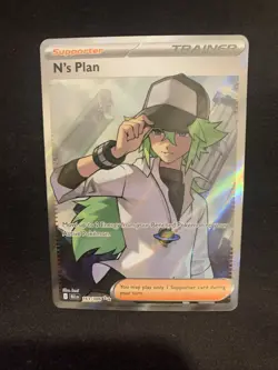 Pokemon TCG SV: Black Bolt #163/086 N's Plan NM - Image 3