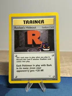 Rocket's Hideout Uncommon Unlimited Neo Revelation 63/64 Gengar Artwork Pokemon - Image 1
