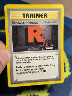 Rocket's Hideout Uncommon Unlimited Neo Revelation 63/64 Gengar Artwork Pokemon - Image 3