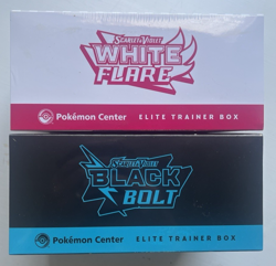 Pokemon Center Black Bolt and White Flare ETB (Both Sets) IN HAND - Image 2