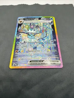 Pokemon Vaporeon ex 149/131 Prismatic Evolutions Holo Special Illustration Rare - Image 4