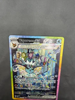 Pokemon Vaporeon ex 149/131 Prismatic Evolutions Holo Special Illustration Rare - Image 5