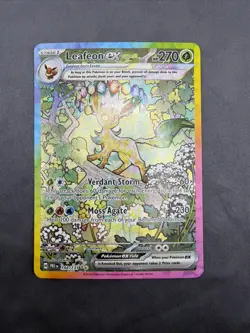Pokemon Leafeon ex 144/131 Prismatic Evolutions Holo Special Illustration Rare - Image 3