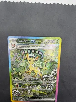 Pokemon Leafeon ex 144/131 Prismatic Evolutions Holo Special Illustration Rare - Image 5