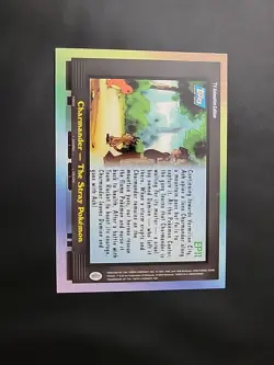 NM! Topps Pokemon Ep11 Charmander - The Stray Pokemon Blue Logo - Image 2