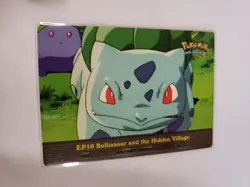 Pokemon Topps EP10 Bulbasaur and the Hidden Village TV Animation Blue Logo - Image 1