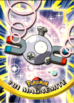 Magnemite #81 Topps Series 2 Non-Holo Blue Logo Pokemon TCG LP - Image 1