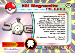 Magnemite #81 Topps Series 2 Non-Holo Blue Logo Pokemon TCG LP - Image 2