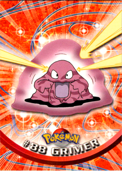 2000 Topps Pokemon #88 Grimer TV Animation Series 2 Blue Logo non-holo LP - Image 1