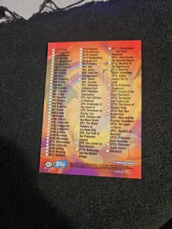 Pokemon Topps Checklist Series 2 Blue Logo - Image 2