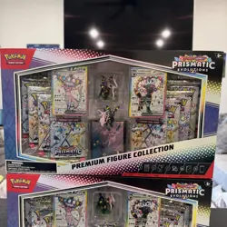 POKEMON TCG Prismatic Evolutions Premium Figure Collection X2 Sealed - Image 3