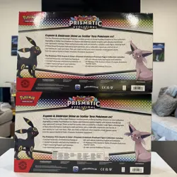 POKEMON TCG Prismatic Evolutions Premium Figure Collection X2 Sealed - Image 4