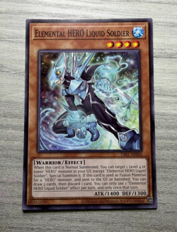 1x Yugioh Elemental HERO Liquid Soldier DI01 Asia Eng Common Card NM - Image 1