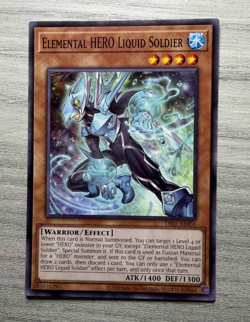 1x Yugioh Elemental HERO Liquid Soldier DI01 Asia Eng Common Card NM - Image 2