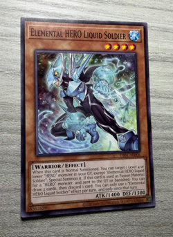1x Yugioh Elemental HERO Liquid Soldier DI01 Asia Eng Common Card NM - Image 3