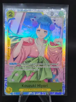 One Piece TCG Kouzuki Hiyori OP06-106 Super Rare Wings of the Captain NM - Image 1