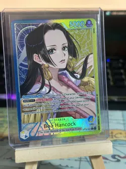 One Piece Boa Hancock OP14-041 (Alternate Art) Leader The Azure Sea's Seven NM - Image 2