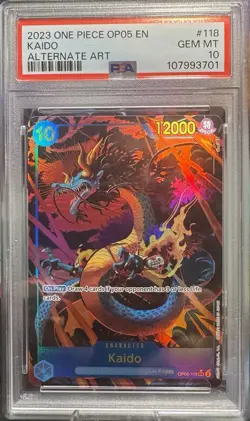 Kaido One Piece 2023 English Awakening of the New Era OP05-118 PSA 10 Gem Mint - Image 1