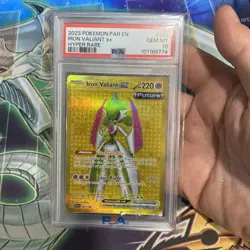2023 Pokemon Iron Valiant ex Hyper Rare GEM MT 10 PSA Graded Card 261/182 - Image 2