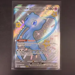 Pokemon Card Mew Ex 216/091 Paldean Fates Shiny Ultra Rare Full Art Near Mint - Image 1