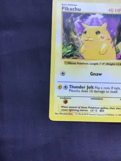 Pokemon Cards: Base Set Shadowless Common: Red Cheek Pikachu 58/102 - Image 5