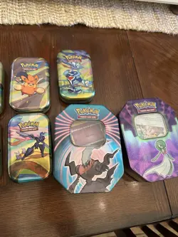 Lot Of 9 Pokemon Mini Tins With Cards And 2 Mighty Mysterious Tins - Image 3