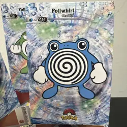 Pokemon Poliwag Poliwhirl Poliwrath Holo 2024 Card Database Shiny Set of 3 - Image 3