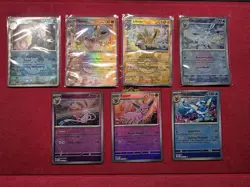 Prismatic Evolutions 7 Card Eeveelution Poke Ball Holo Set Pokemon TCG - Image 1