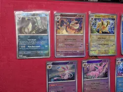 Prismatic Evolutions 7 Card Eeveelution Poke Ball Holo Set Pokemon TCG - Image 2