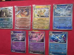 Prismatic Evolutions 7 Card Eeveelution Poke Ball Holo Set Pokemon TCG - Image 3