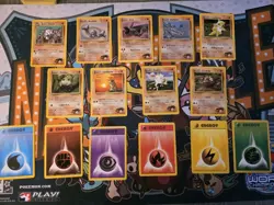 VINTAGE Pokemon GYM Heroes 85 Card C/UC/Rare Partial Set NO Duplicates - Image 2