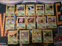 VINTAGE Pokemon GYM Heroes 85 Card C/UC/Rare Partial Set NO Duplicates - Image 4